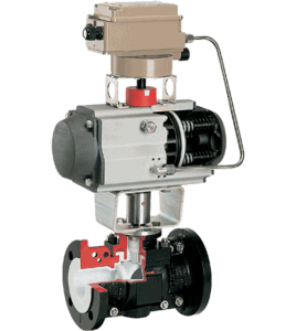 PTFE-lined rotary plug valve